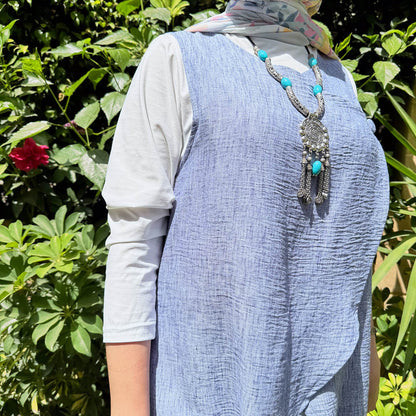 2-Pieces Suit – Light Blue Parisian Linen with Optional Undershirt