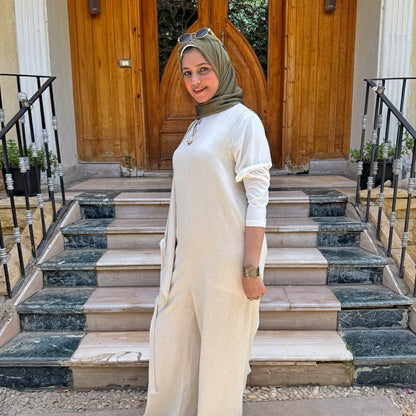 Casual Jumpsuit – French Linen with Optional Undershirt