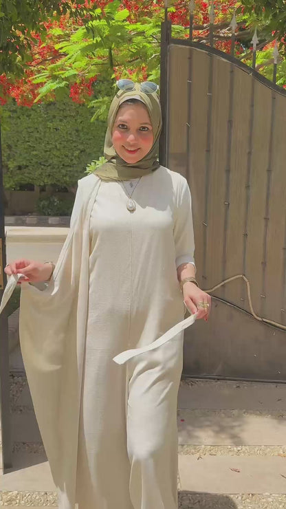 Casual Jumpsuit – French Linen with Optional Undershirt